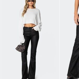 Edikted Black Flare Pants